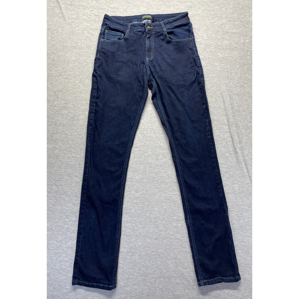 Apparel Jeans Mens 34 (Fits 30x33.5) Blue Denim Relaxed Fit 5-Pockets Skinny Leg